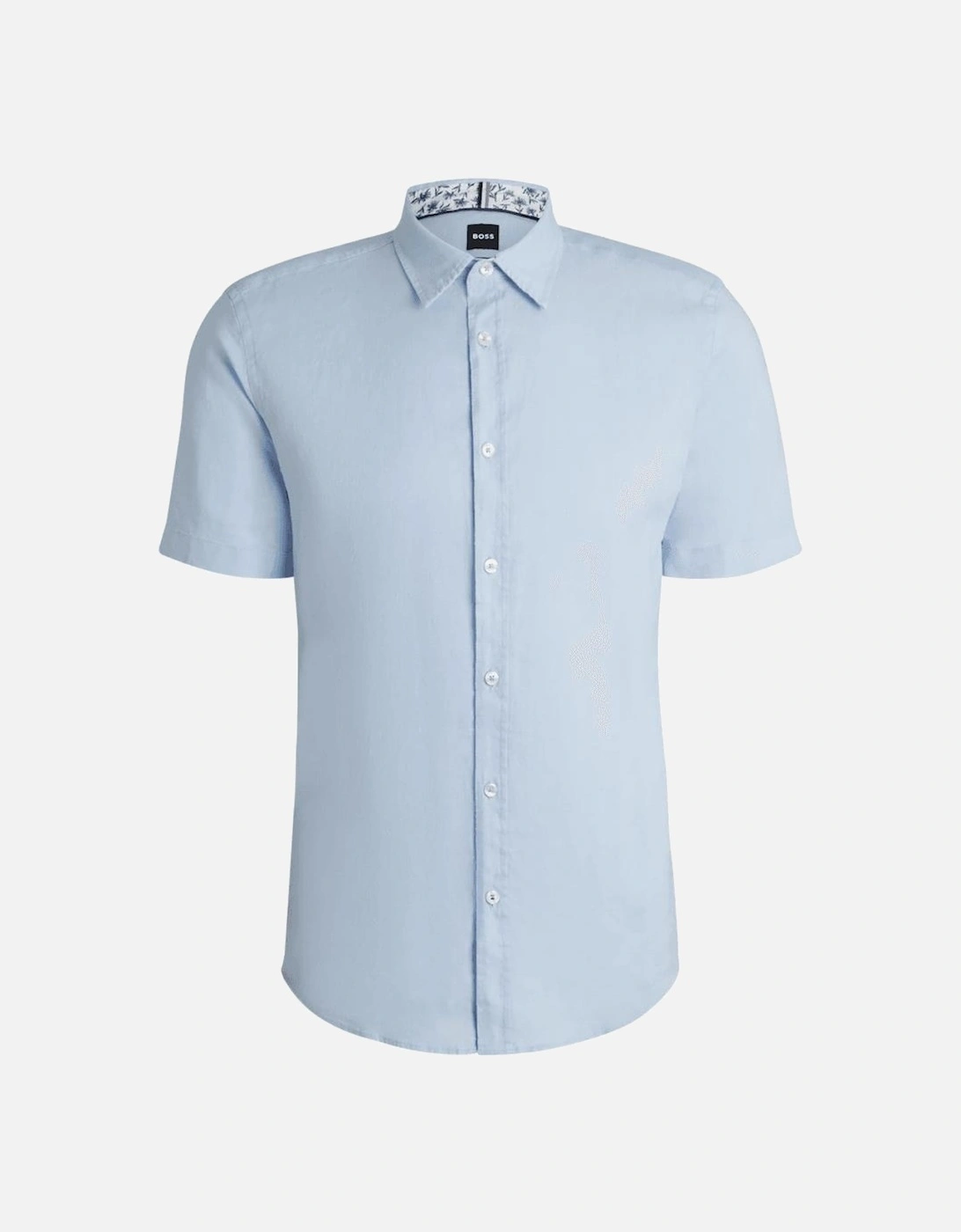 C-Roan Linen Slim Fit Light Blue Shirt, 5 of 4