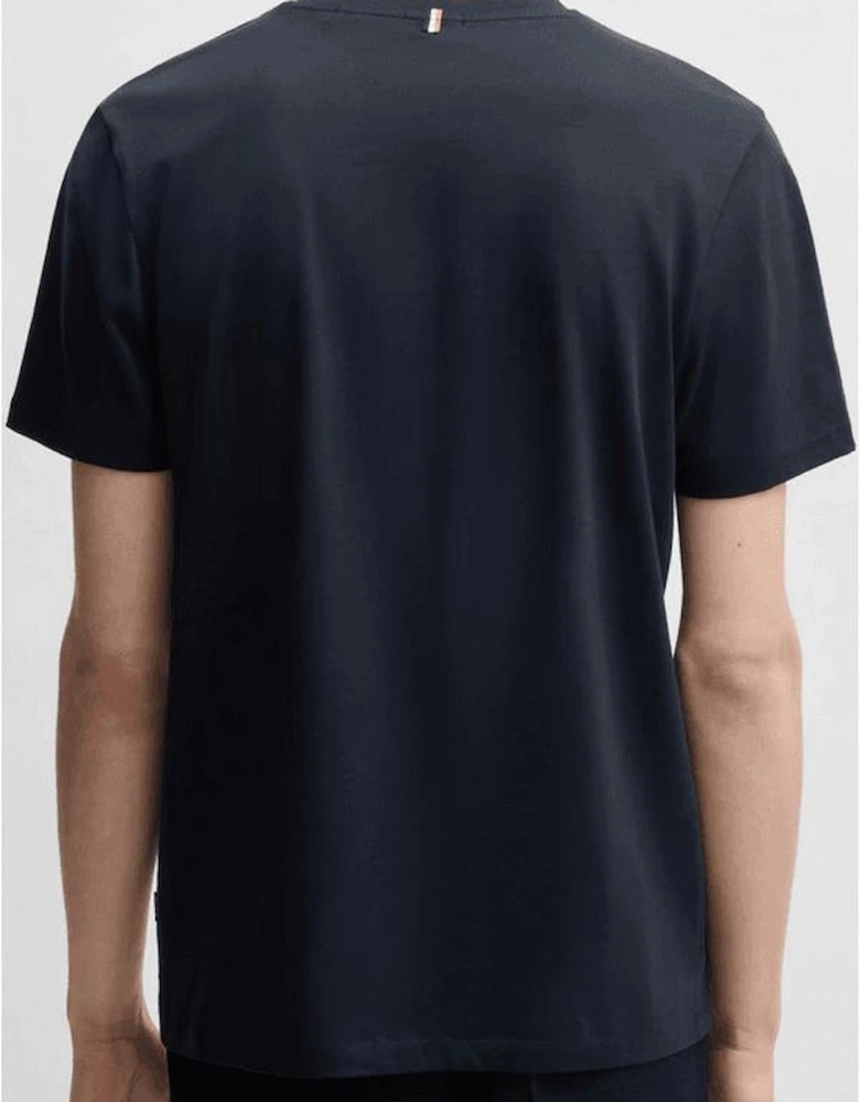 Tessler 150 Slim Fit Navy T-Shirt