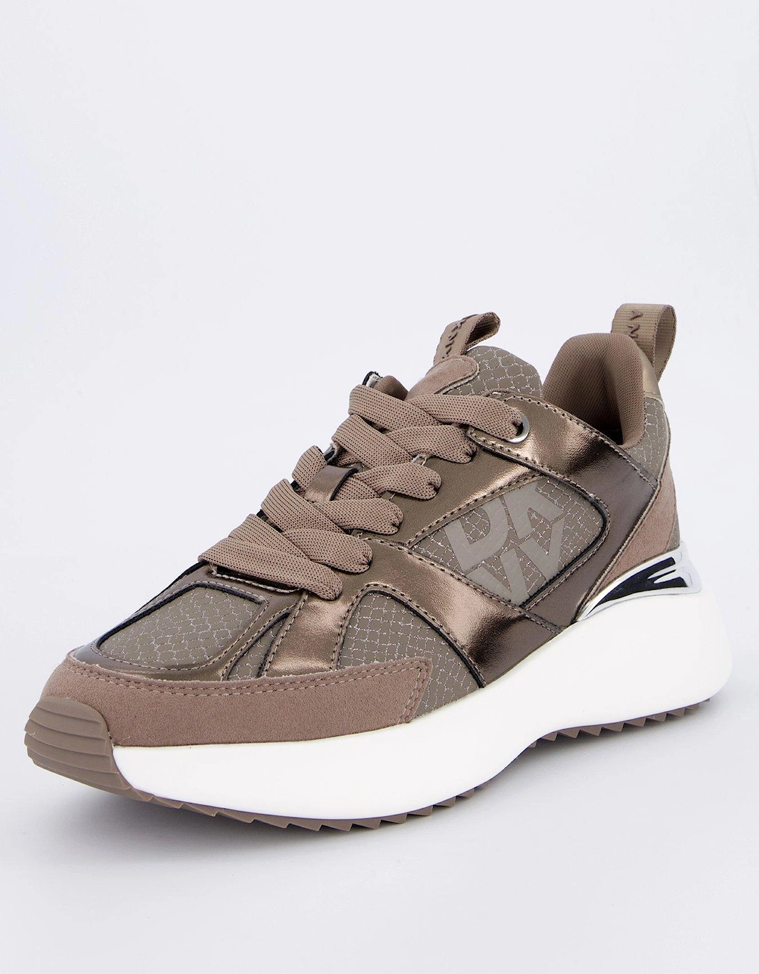 Zofi Lace Up Sneakers - Light Brown