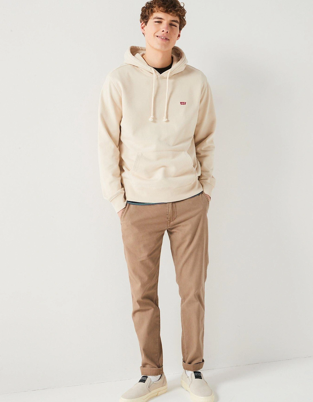 The Original Housemark Logo Hoodie - Beige