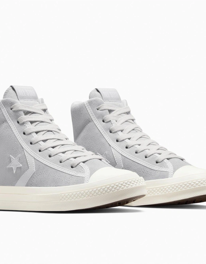 Mens Star Player 76 Suede Hi-Top - Grey