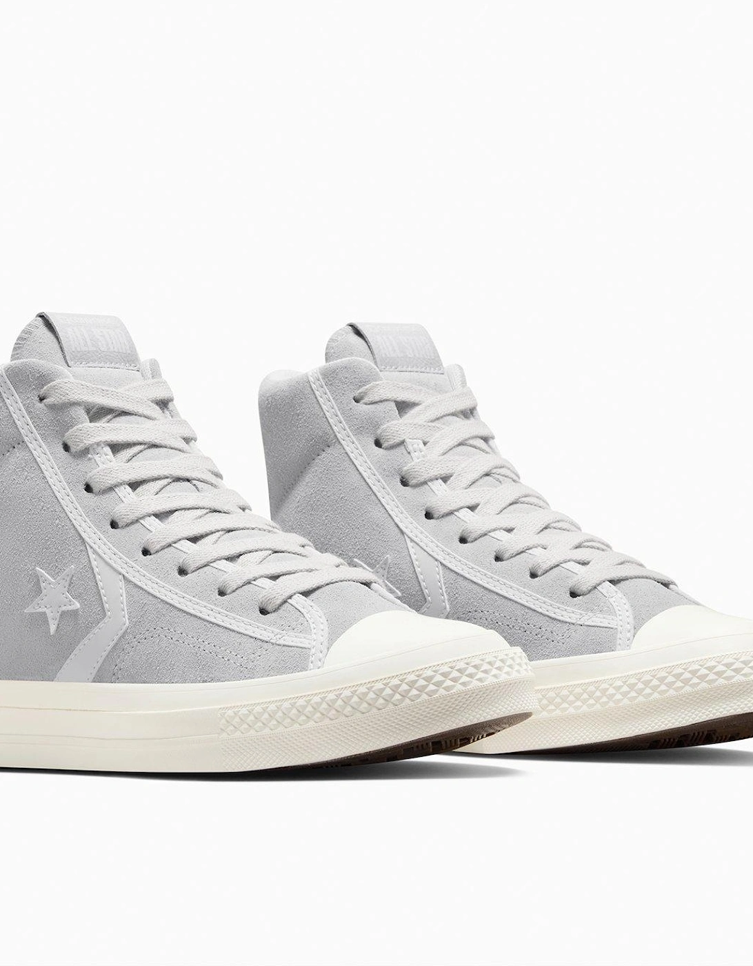 Mens Star Player 76 Suede Hi-Top - Grey