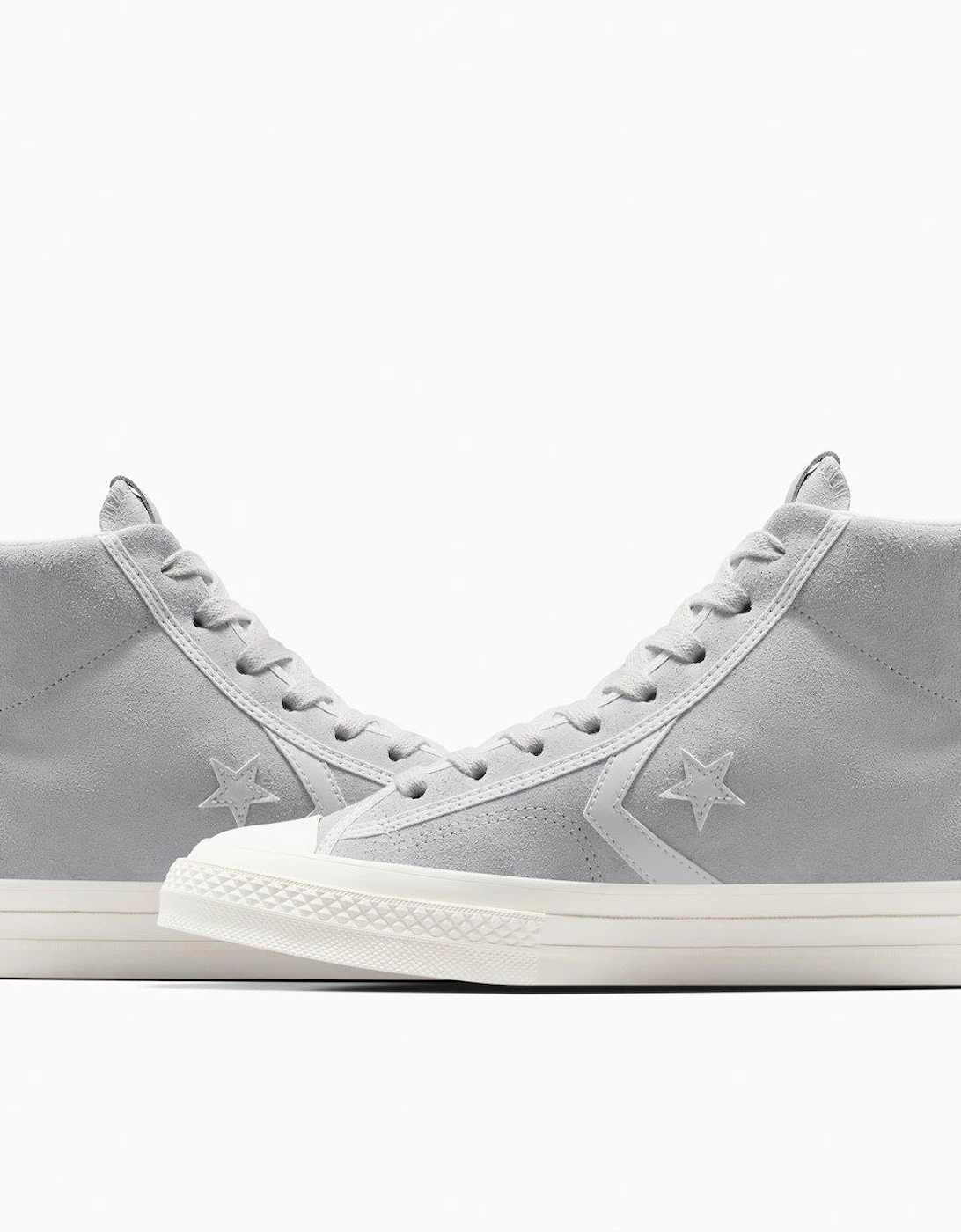 Mens Star Player 76 Suede Hi-Top - Grey