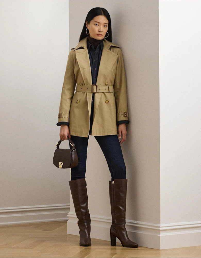 Belted Trench Coat - Beige