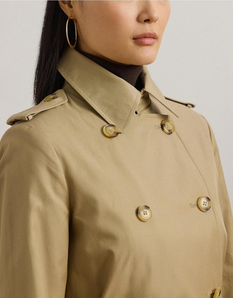 Belted Trench Coat - Beige