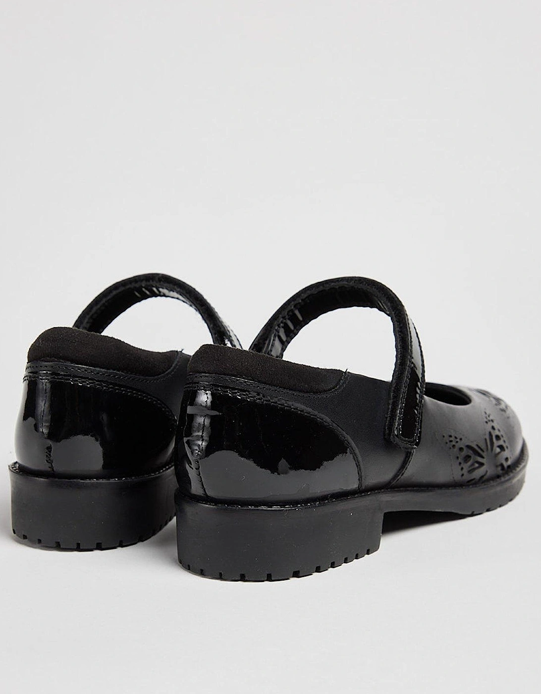 Jammy Butterfly School Shoe - Black