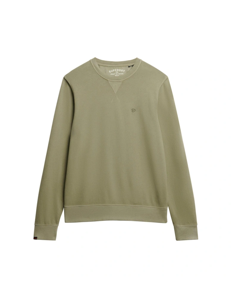 Classic Essential Crew Sweat Top - Light Khaki