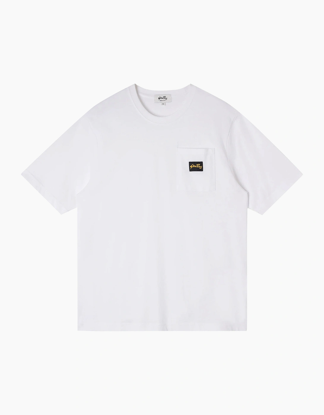 Stan Ray Unisex White Patch Pocket T-Shirt 2 - Size: Medium