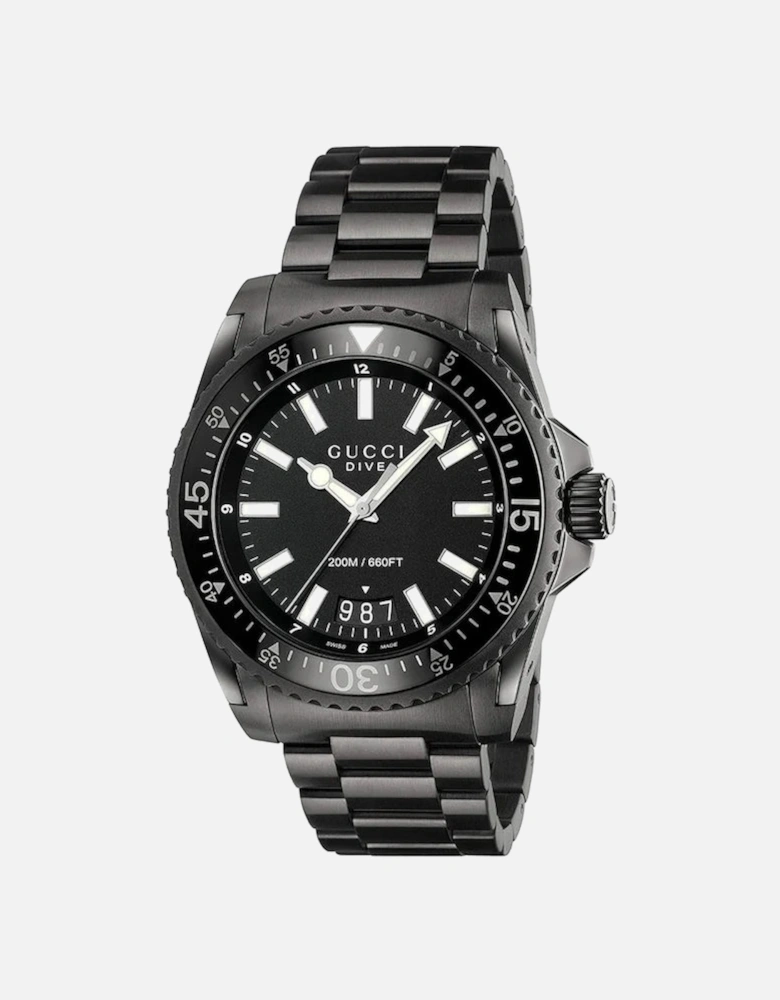 Dive Black Dial Men's Watch YA136205