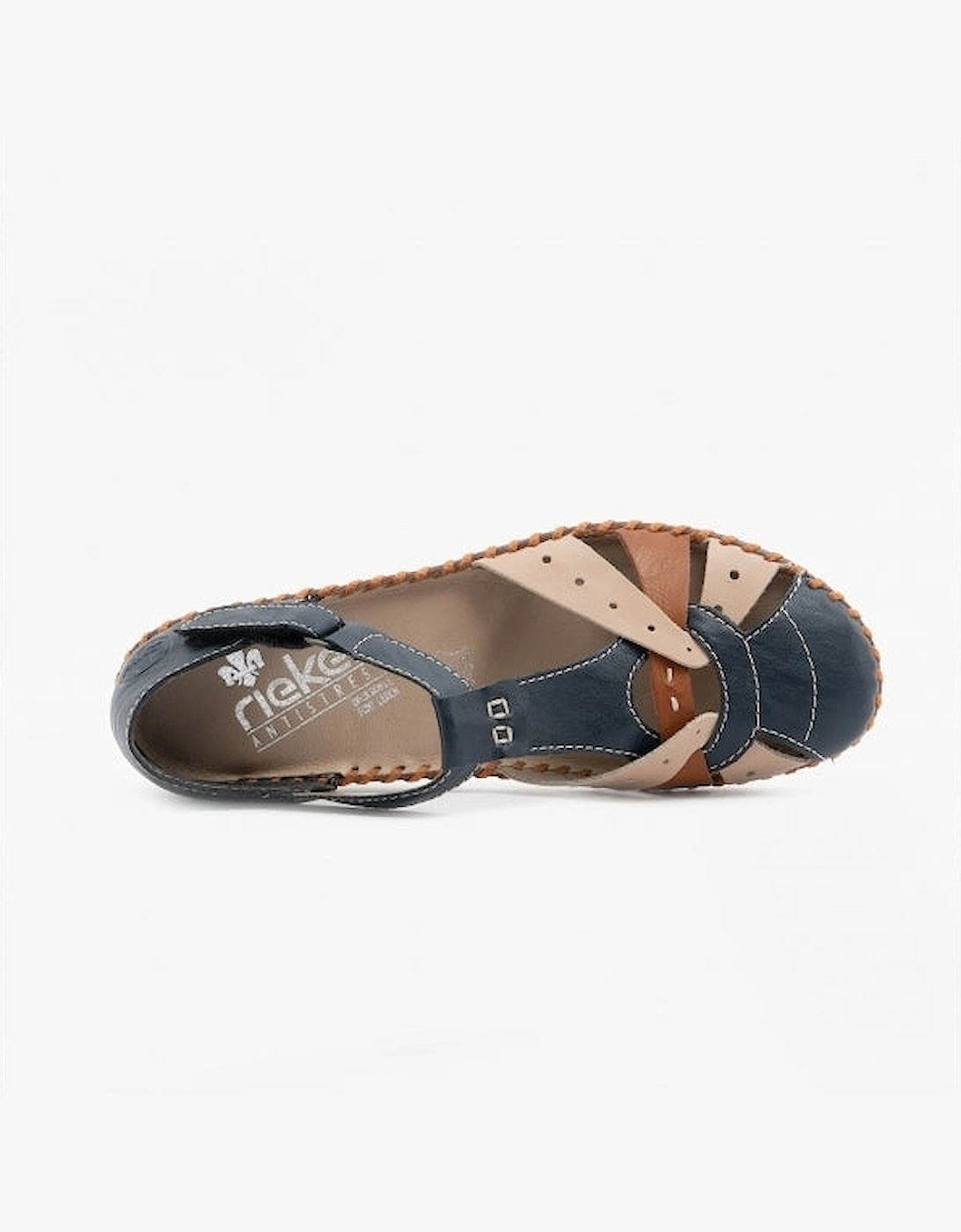 M1655-14 Womens Sandals Navy/Tan