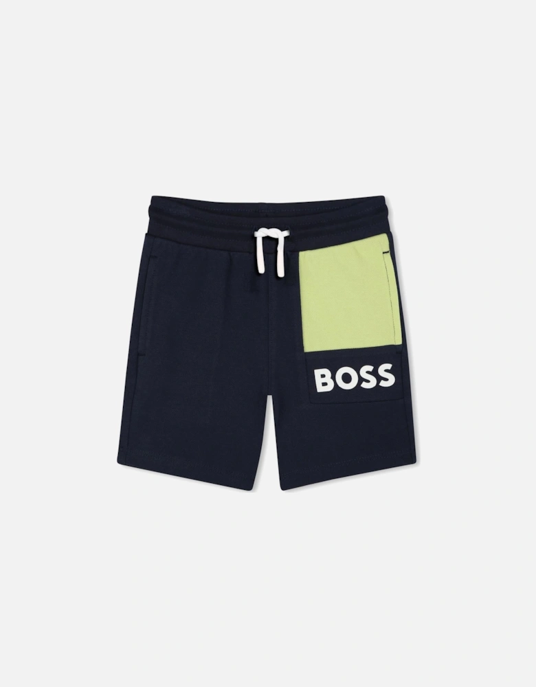 BOSS BABY/TODDLER NAVY SHORTS J52083