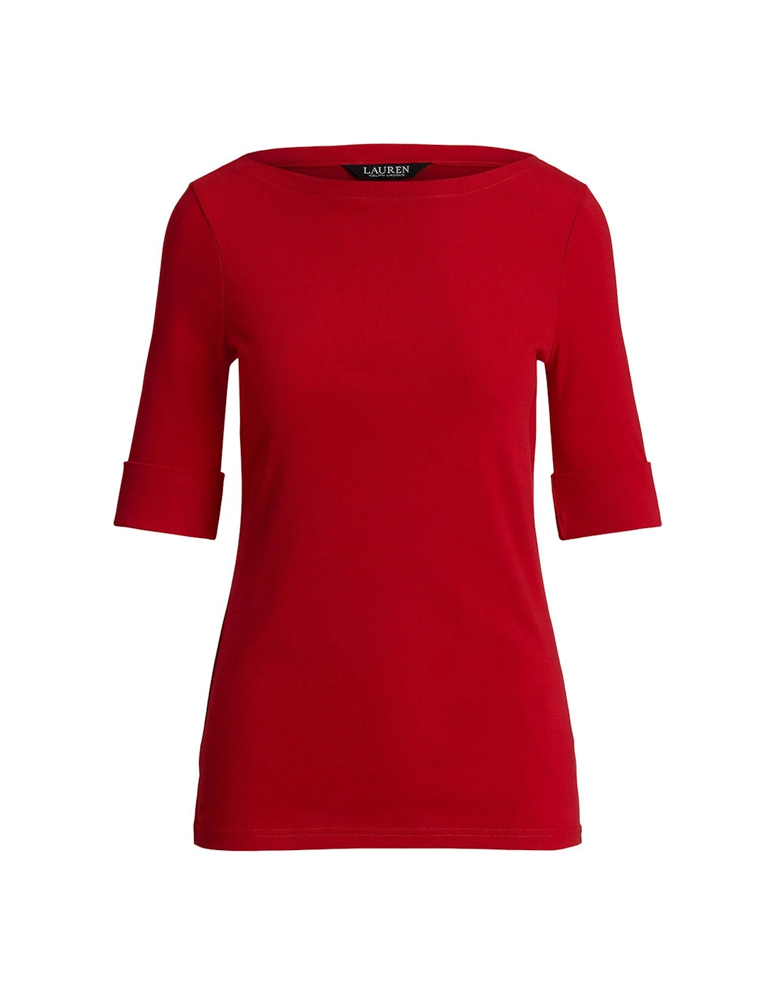 Judy 3/4 Sleeve Knitted Top - Red