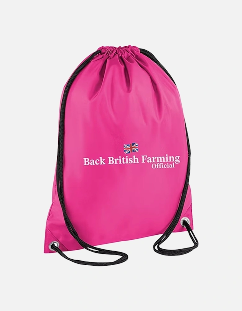 Back British Farming Gym Bag Pink