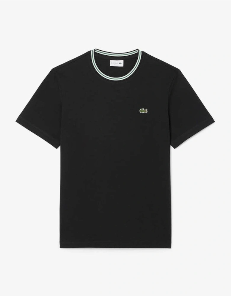 Contrast Collar Mens T - Shirt