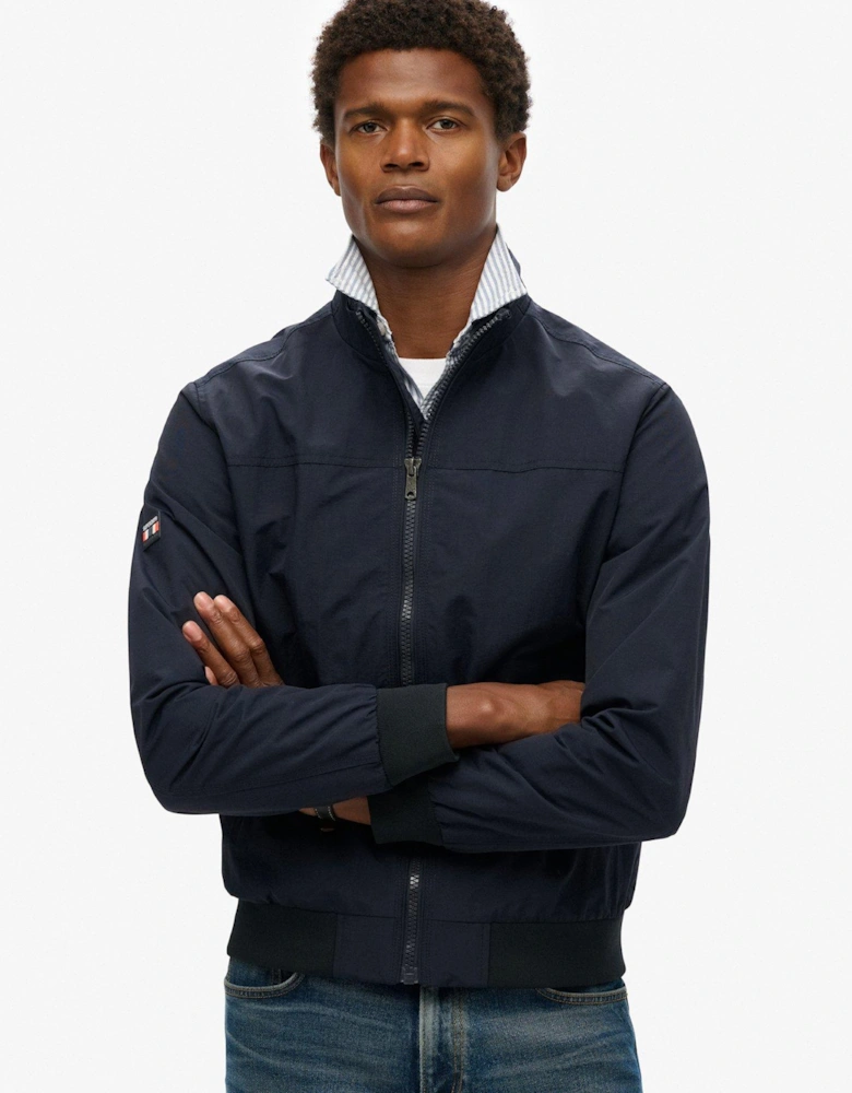 Nylon Harrington Jacket - Navy