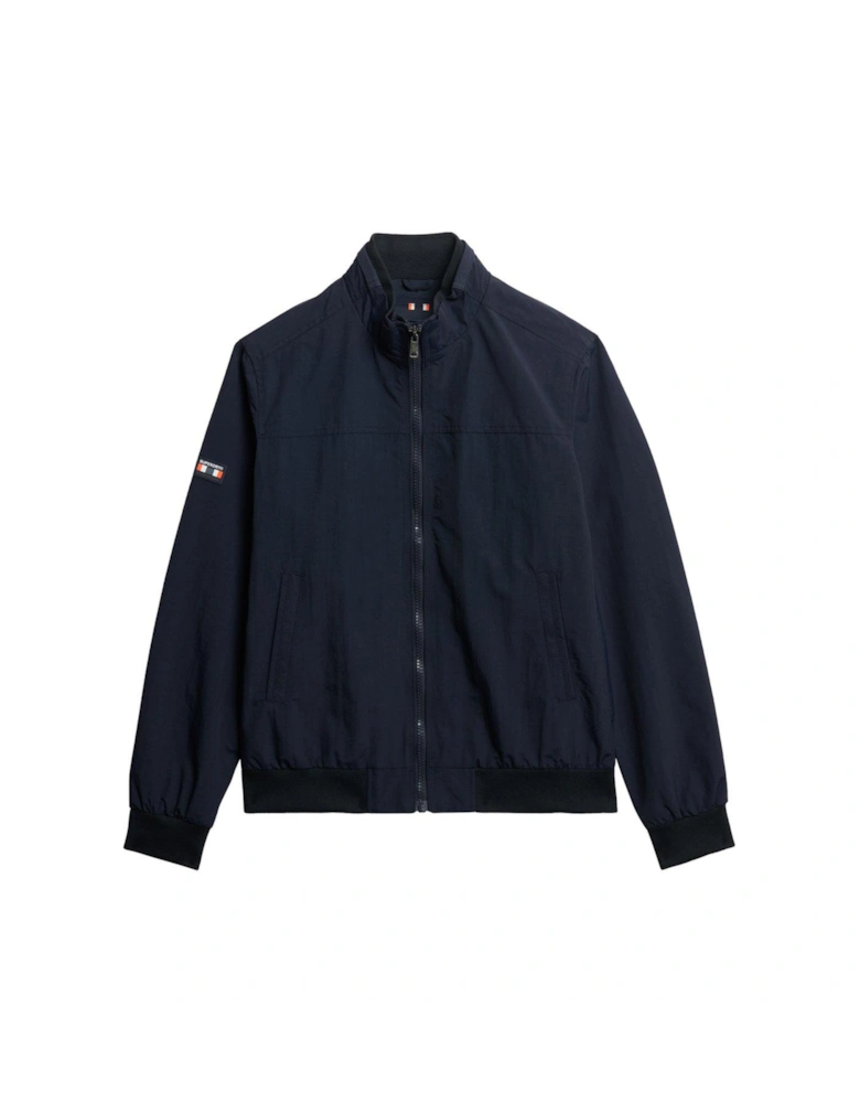 Nylon Harrington Jacket - Navy