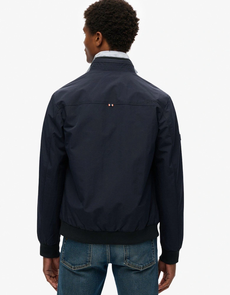 Nylon Harrington Jacket - Navy