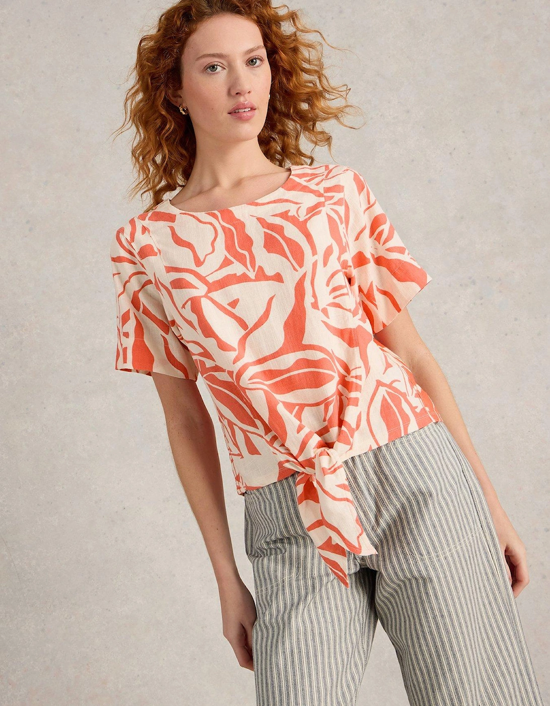 Sara Tie Hem Top, 2 of 1