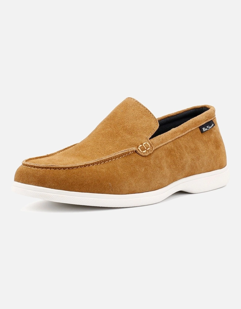 Amarillo Suede Men's Tan Loafers