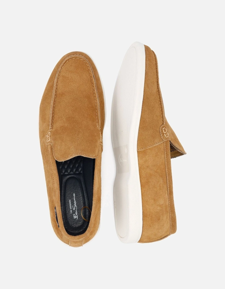 Amarillo Suede Men's Tan Loafers