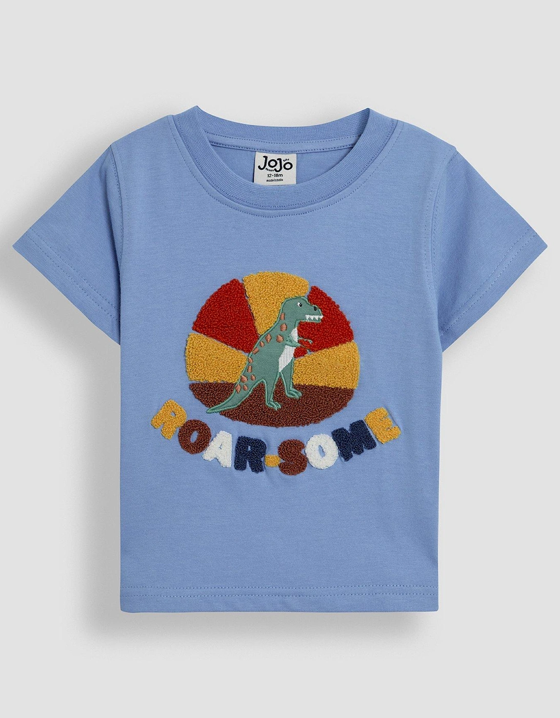 Boys Roarsome Applique T-Shirt - Blue, 2 of 1