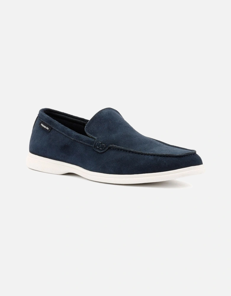 Amarillo Suede Men's Navy Loafers