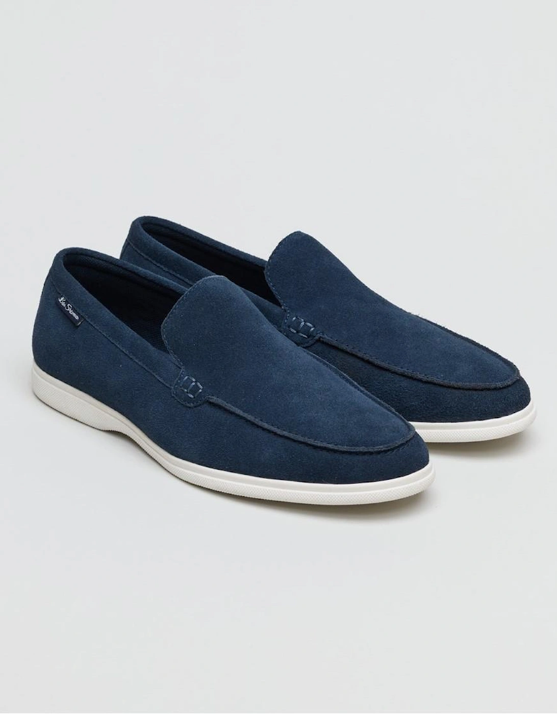 Amarillo Suede Men's Navy Loafers