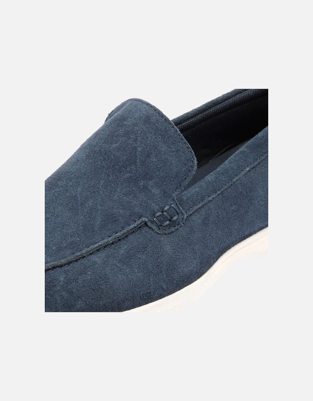 Amarillo Suede Men's Navy Loafers