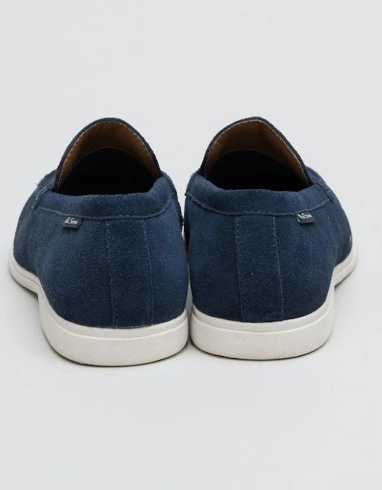 Amarillo Suede Men's Navy Loafers