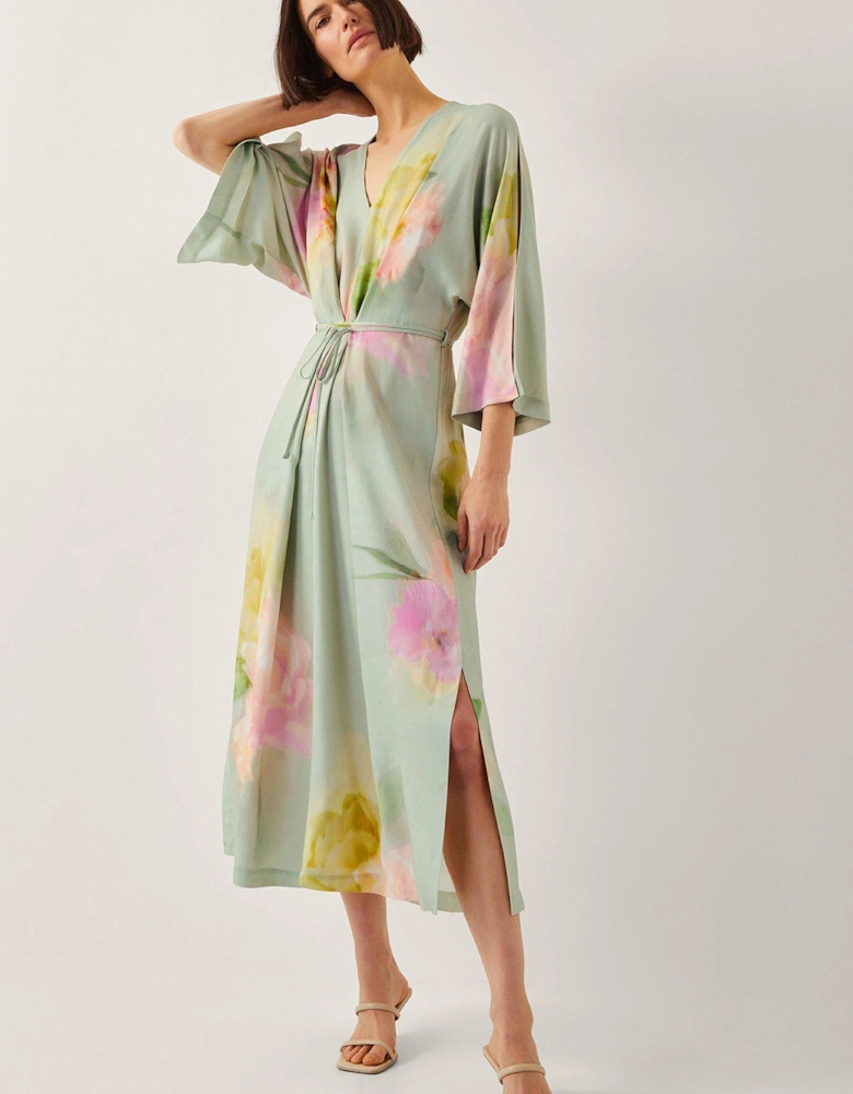 Jane Kimono Dress - Green