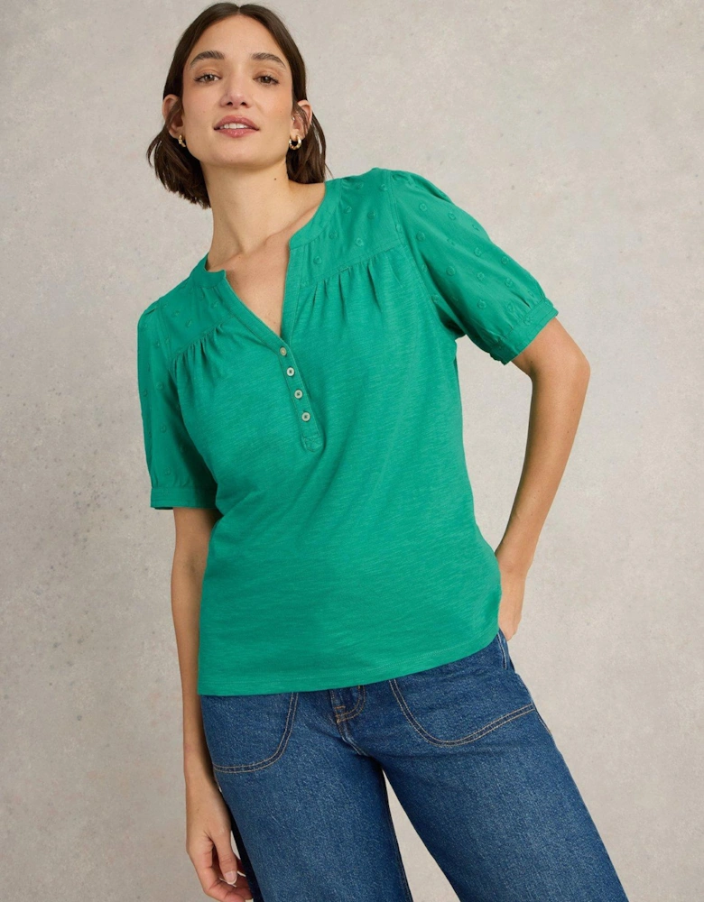 Ellie Dobby Top - Green