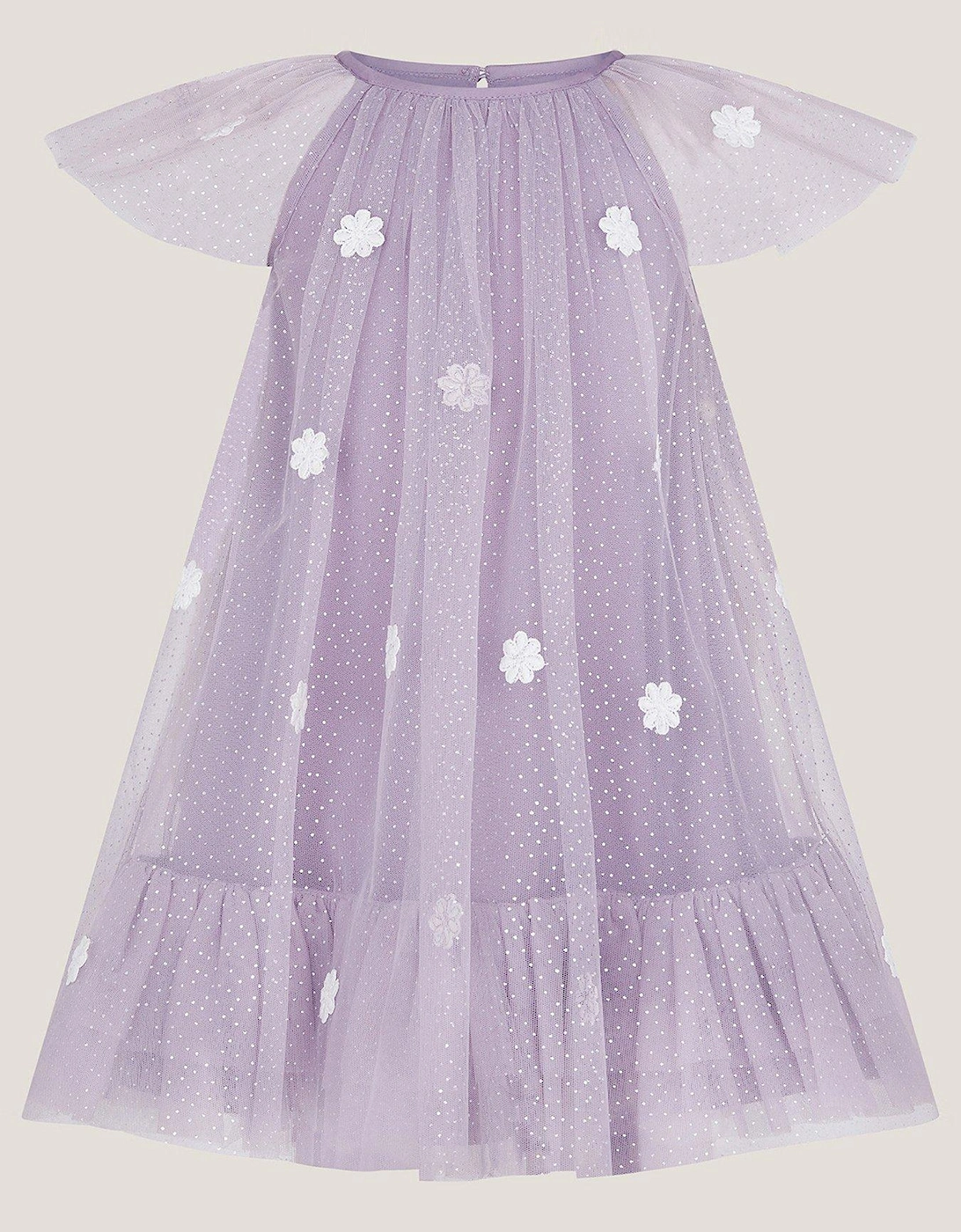 Baby Girls Ciara Floral Tulle Swing Dress - Light Purple, 2 of 1