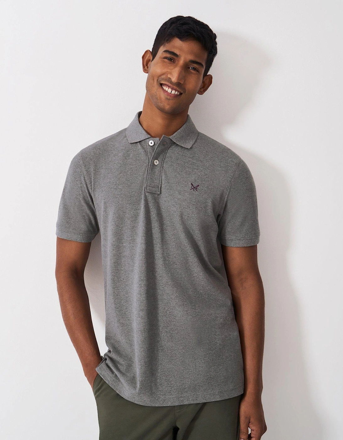 Classic Short Sleeve Pique Polo Shirt - Grey, 2 of 1