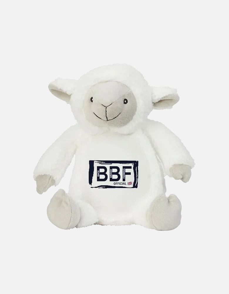 Back British Farming Plush Teddy Lamb Black Logo