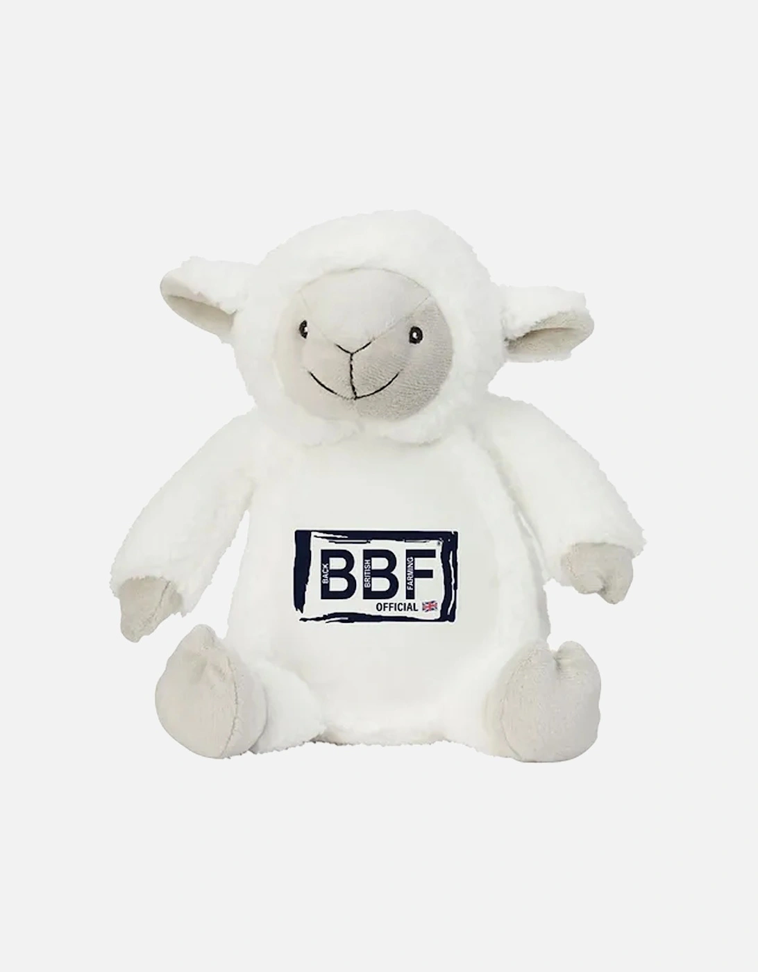 Back British Farming Plush Teddy Lamb Black Logo, 3 of 2