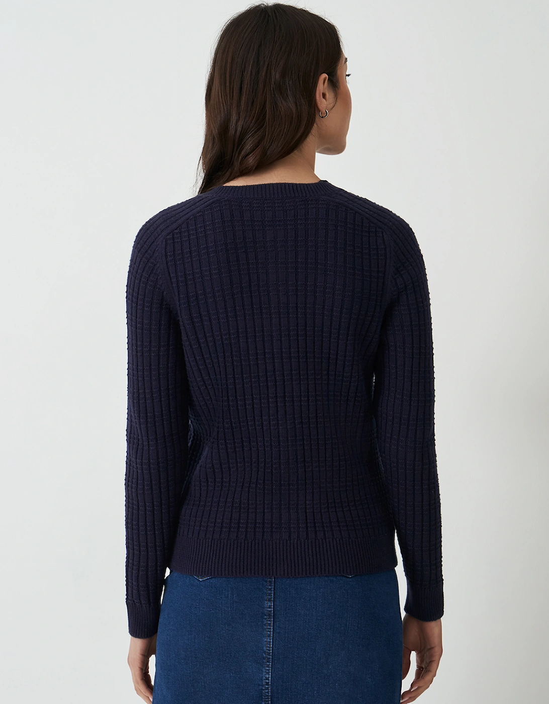 Women's Tillie Textured Cardigan Navy