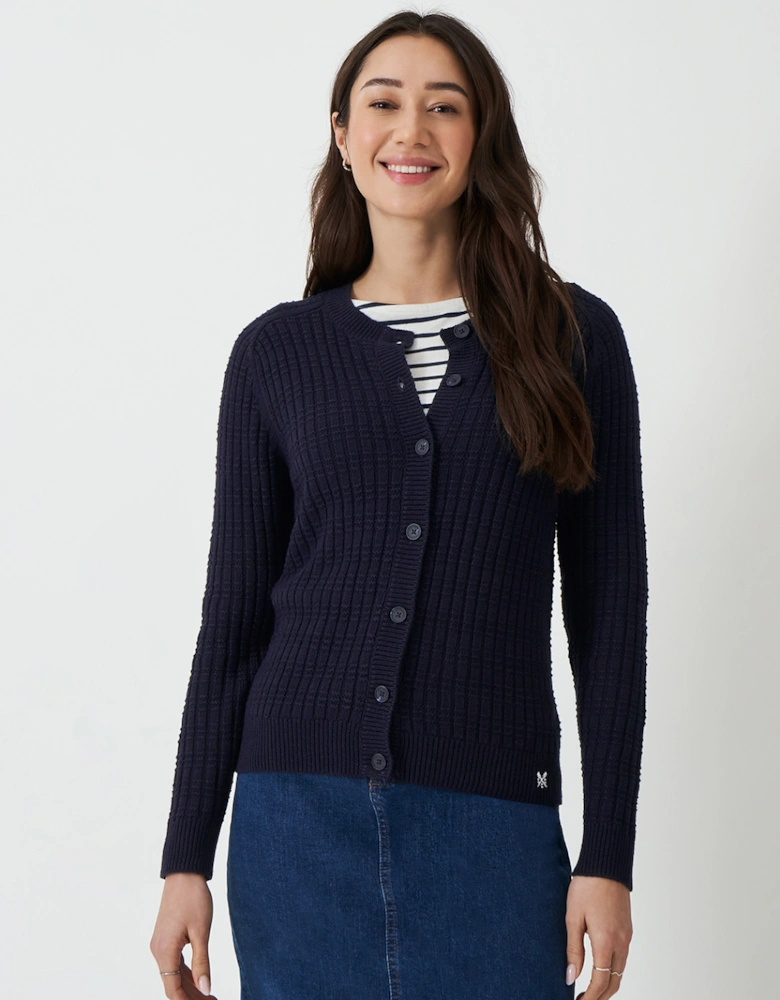 Women's Tillie Textured Cardigan Navy