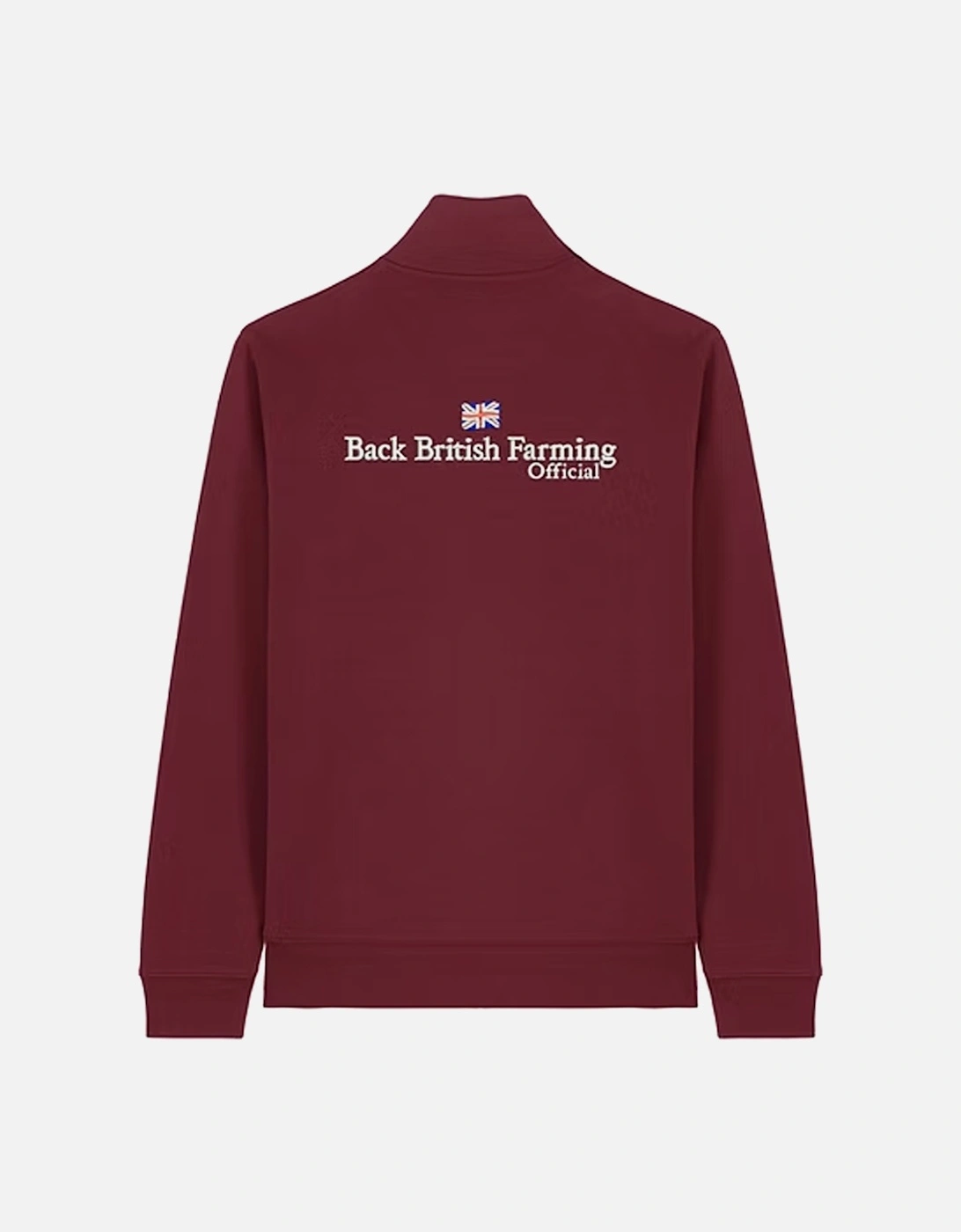 Back British Farming Premium Quarter Zip Burgundy