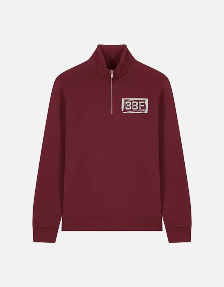 Back British Farming Premium Quarter Zip Burgundy