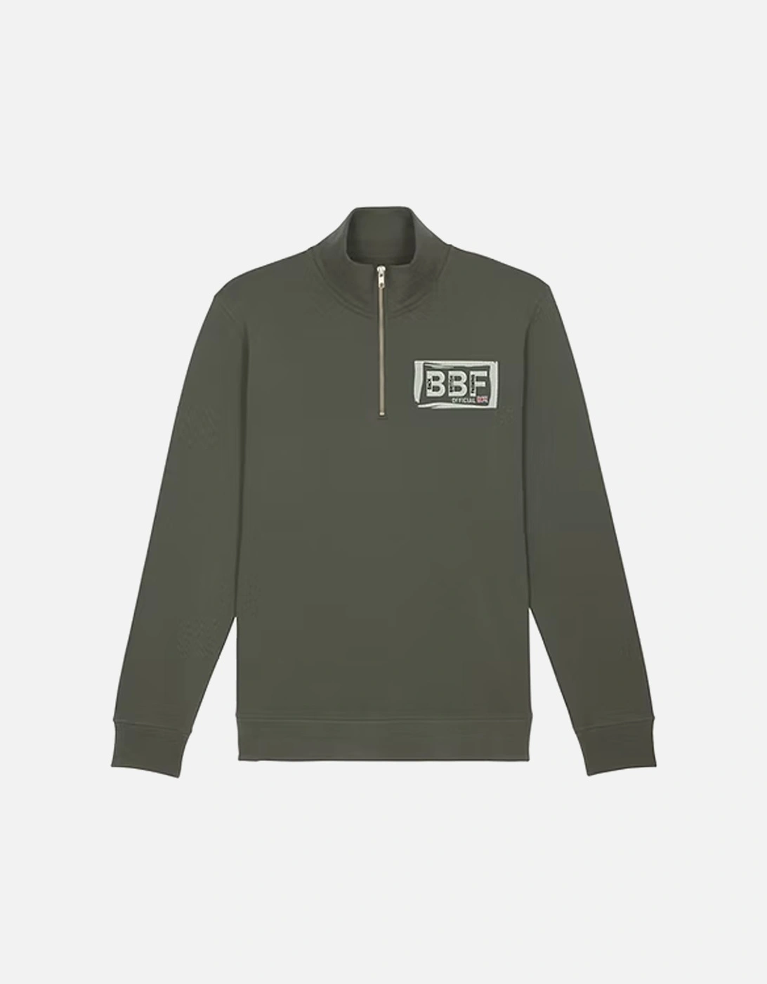 Back British Farming Premium Quarter Zip Khaki Green, 2 of 1