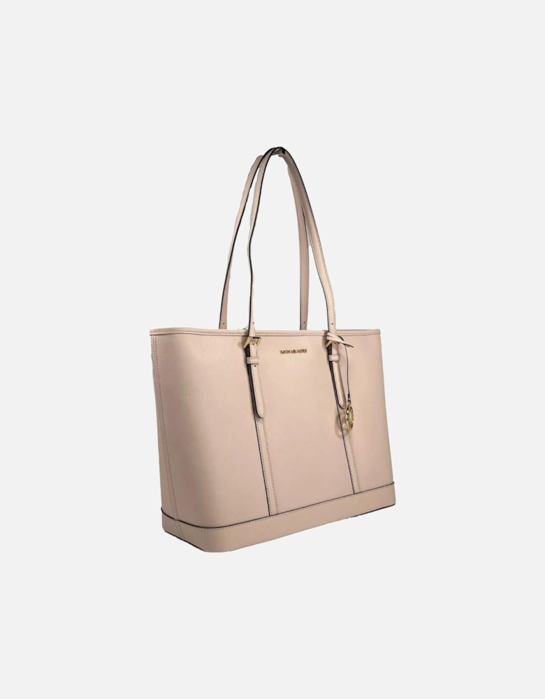 Large Top Zip Tote Bag with Gold Hardware Women - Powder Blush