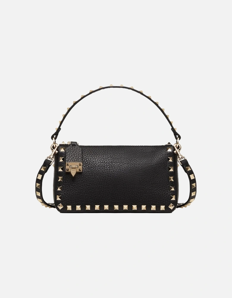 Rockstud Calfskin Small Shoulder Bag Women - Black Handbags