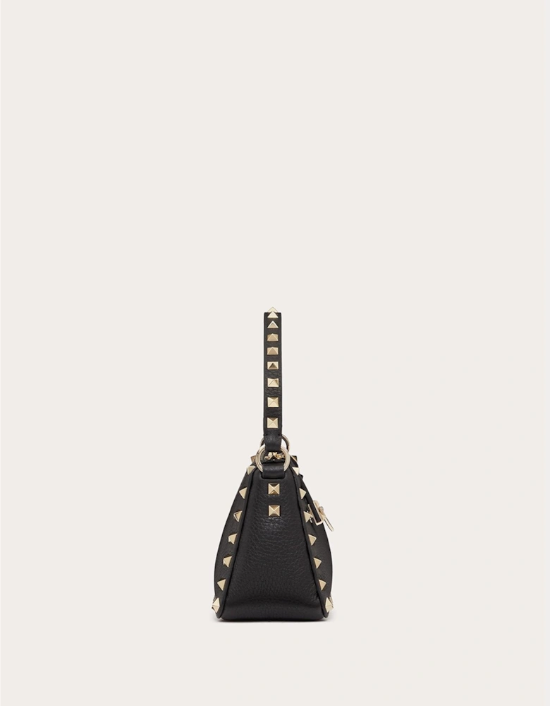 Rockstud Calfskin Small Shoulder Bag Women - Black Handbags