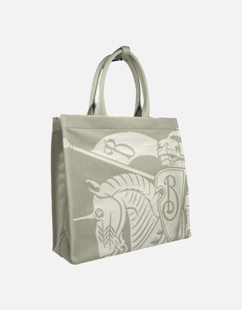 EKD Canvas Tote with Large Knight Logo Women - Beige Tote Bags