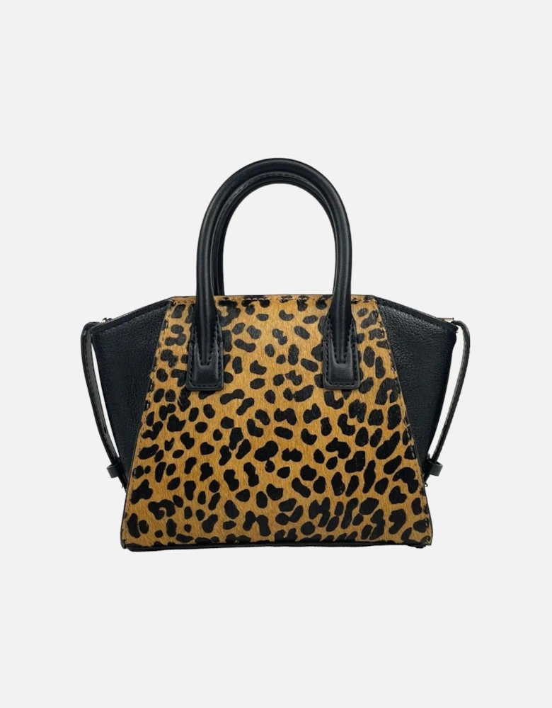 Avril XS Top Zip Satchel Crossbody Bag Women - Cheetah Print Messenger