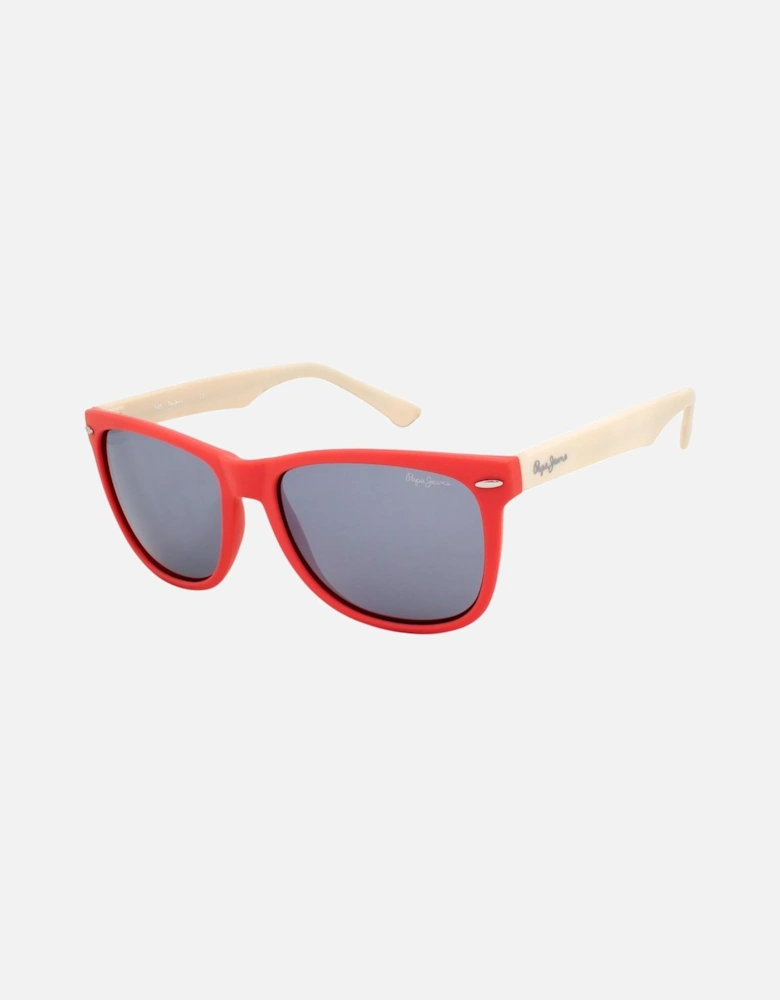 Acetate Bracelet Coral Dial Watch Unisex - Orange Sunglasses