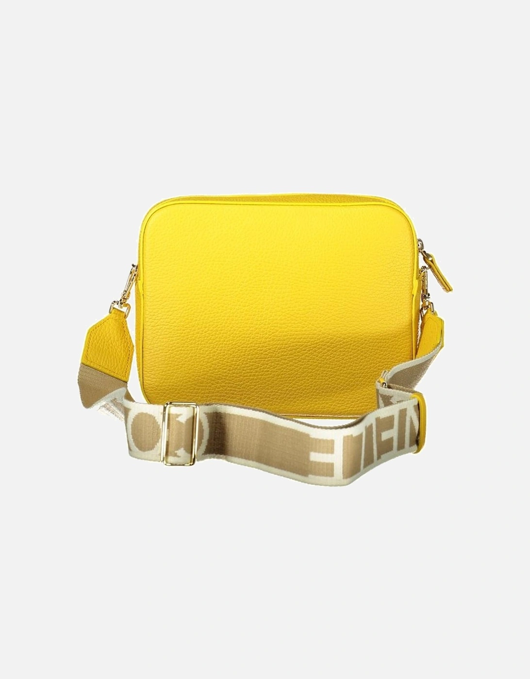 Vibrant Leather Bag with Adjustable Strap Women - Yellow Handbags