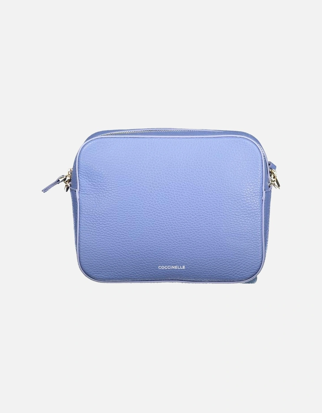 Elegant Leather Handbag with Adjustable Strap Women - Light Blue, 4 of 3