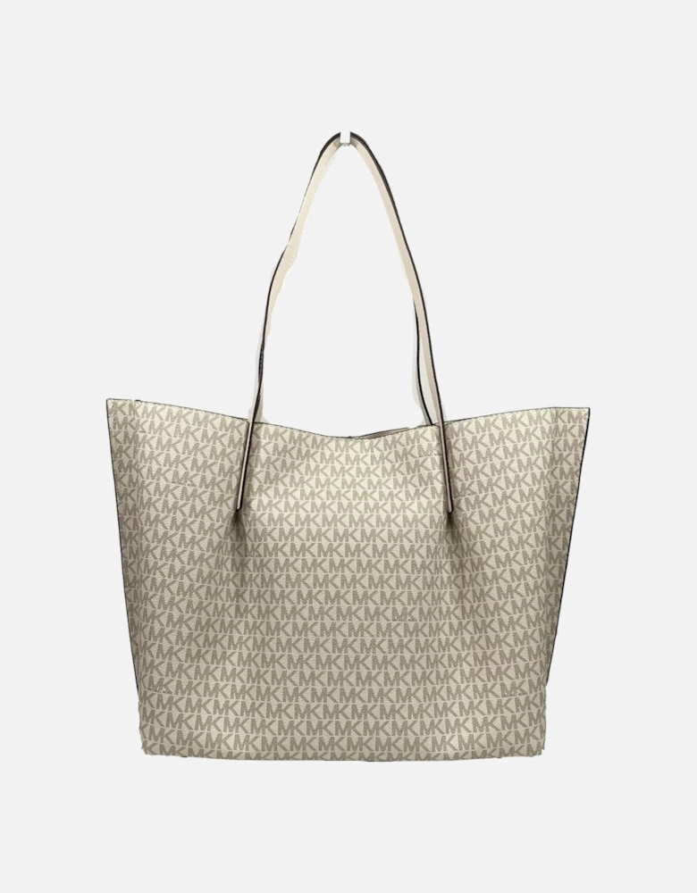 Emilia Large East West Bucket Tote Bag Women - Light Cream