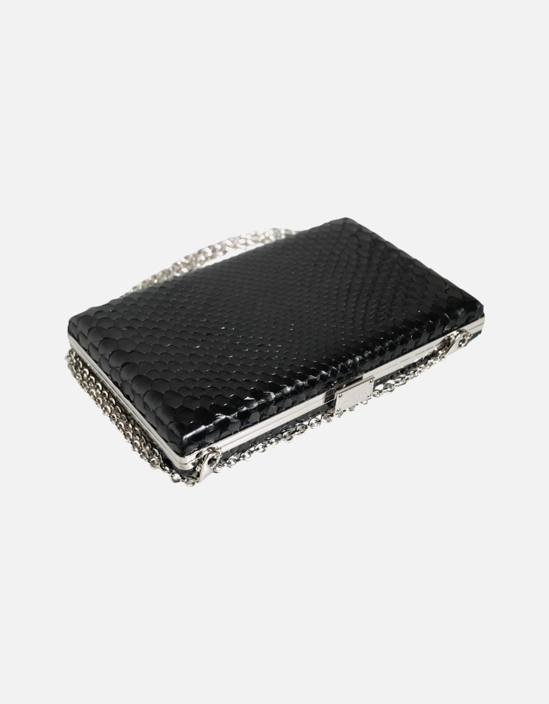 Python Leather Mini Crossbody Clutch Wallet Women - Black Crossbody